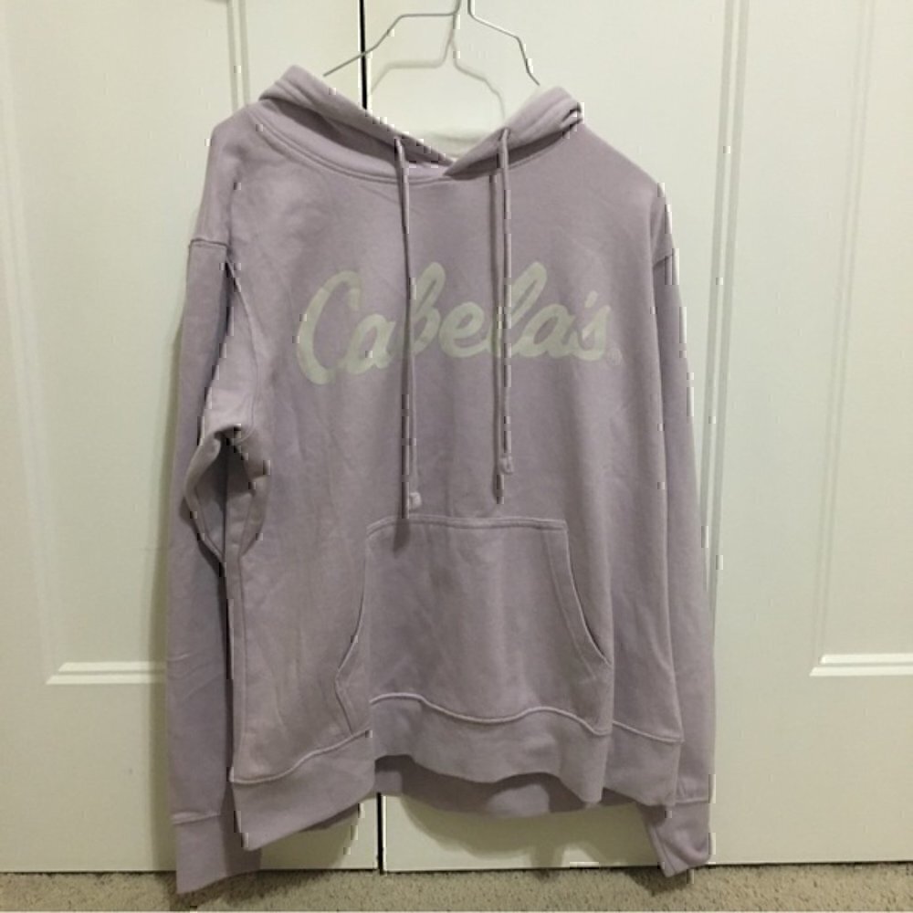 Cabelas woman’s size medium hoodie sweatshirt lilac - Picture 7 of 10